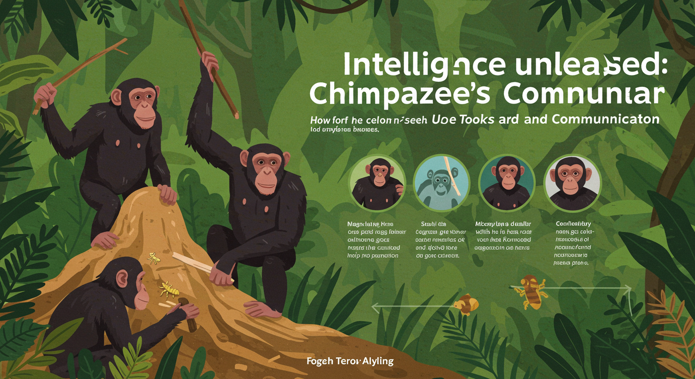 Intelligence Unleashed: How Chimpanzees Use Tools and Communicate